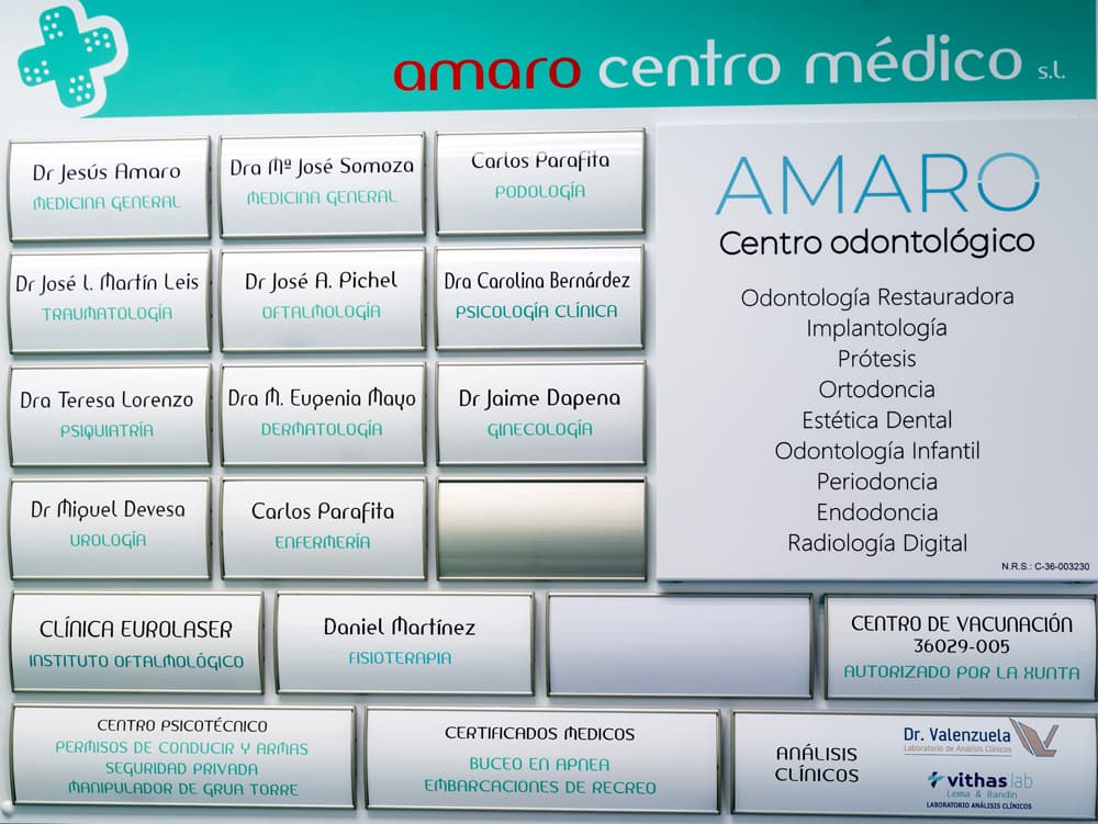 Especialistas en diferentes ramas de la medicina